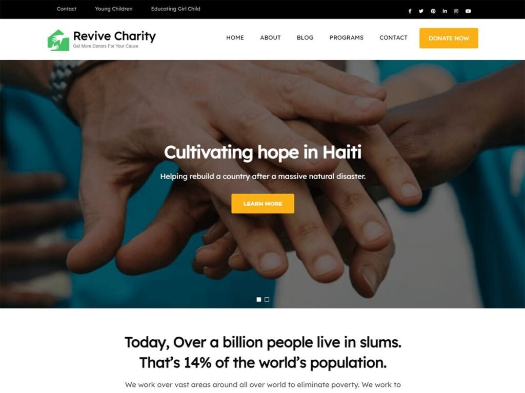 Free WordPress Themes for Donation and Charity Websites - 3